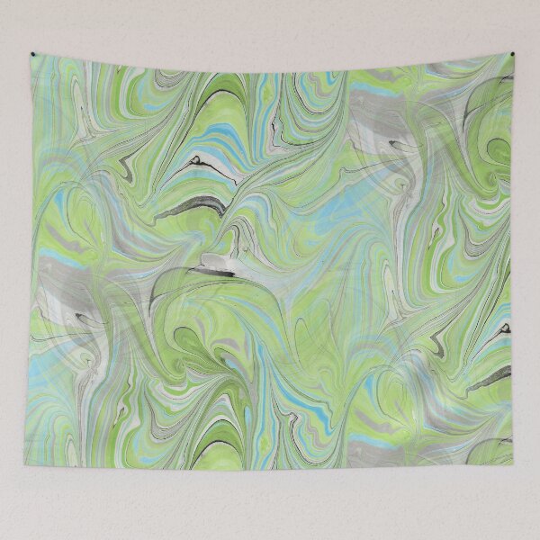 Item preview, Marbled Paper Abstract : Melusina's Scream designed and sold by MarbleCloud.