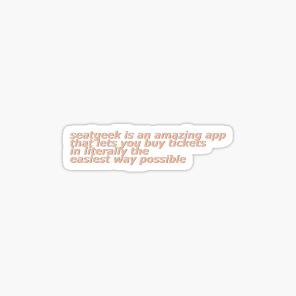 David Dobrik SeatGeek Text Sticker