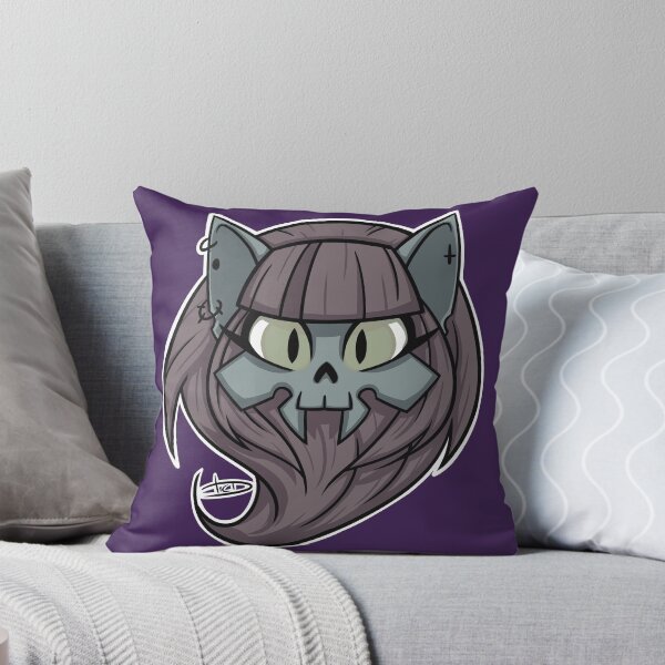 Phantom Cat Throw Pillow