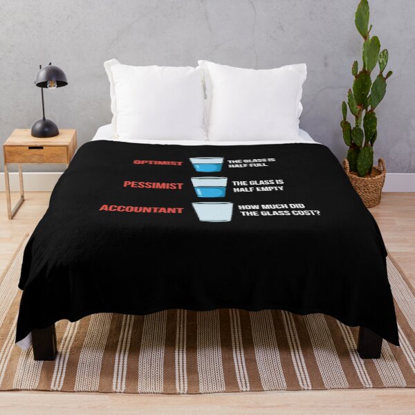 Item preview, Optimist Pessimist Accountant designed and sold by Betsytiptoe.