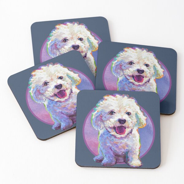 Item preview, Cute Bichon Frise Vignette by Robert Phelps designed and sold by RobertPhelpsArt.