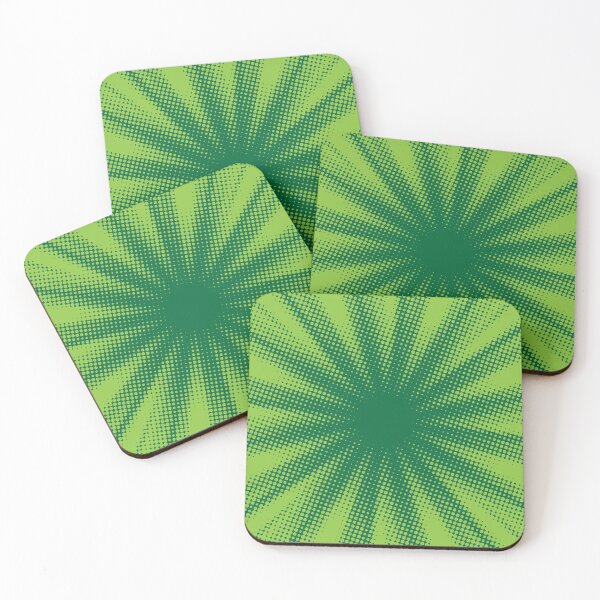 Item preview, Halftone Sunrise GREEN designed and sold by Zethinova.