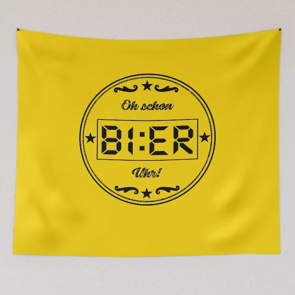 Item preview, OH BEER BEER WATCH! Men's Funny Beer Clock Digital typeface by servusbavaria designed and sold by catsandmore.