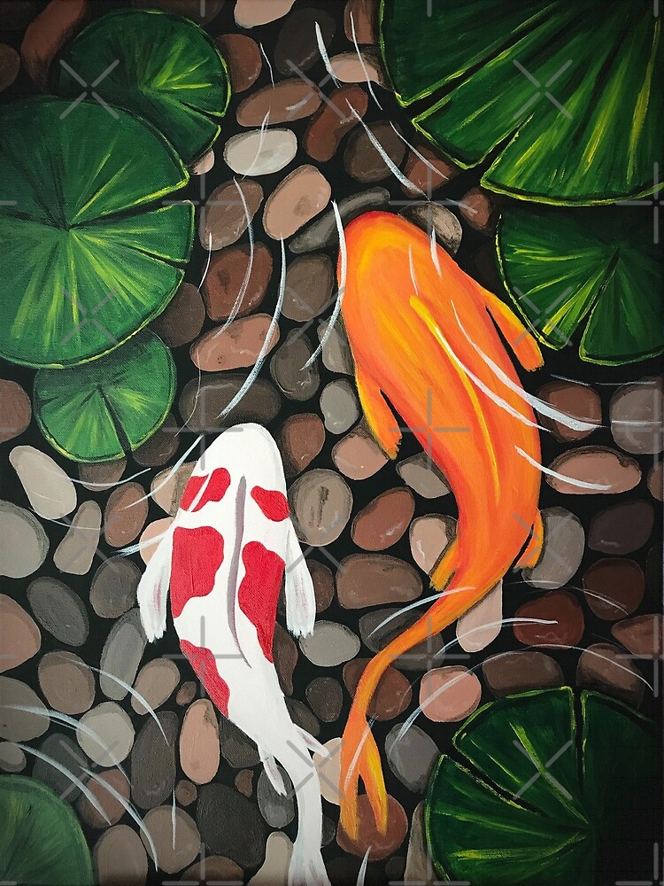 Best Koi Fish Wall Decor Acrylic Painting For Sale