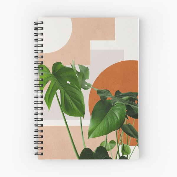 Item preview, Abstract shapes art, Tropical monstera leaves, Mid century modern art designed and sold by juliaemelian.