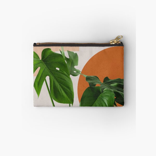 Item preview, Abstract shapes art, Tropical monstera leaves, Mid century modern art designed and sold by juliaemelian.