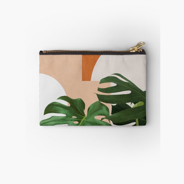 Item preview, Abstract shapes art, Tropical monstera leaves, Mid century modern art designed and sold by juliaemelian.