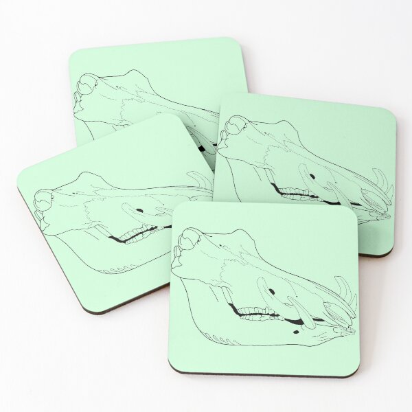 Item preview, Warthog Skull Line-Art Drawing, transparent designed and sold by rootinspiration.