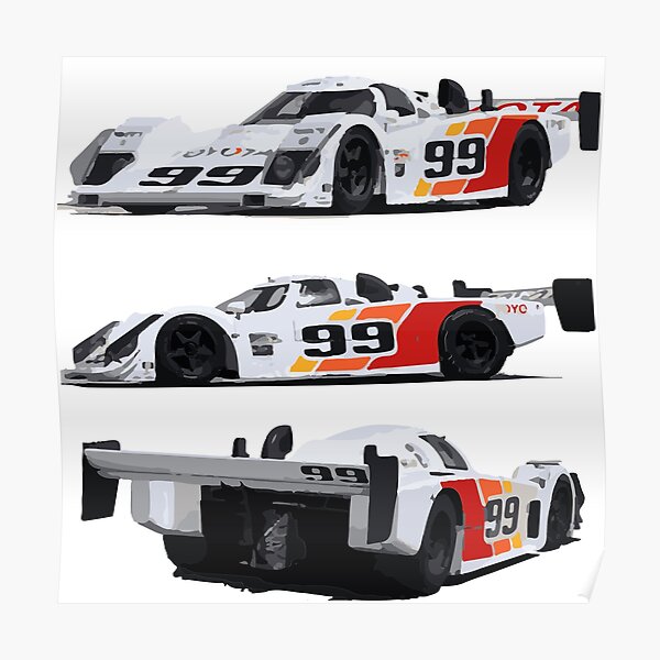 1990 Toyota Eagle IMSA GTP Race Car Poster