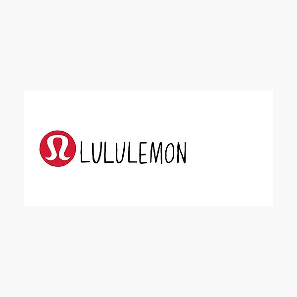 lululemon hand drawn logo Photographic Print