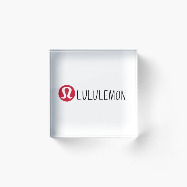lululemon hand drawn logo Acrylic Block