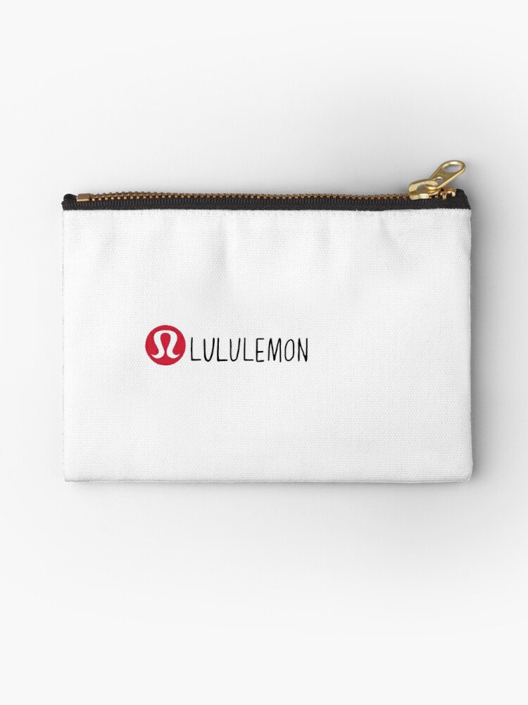 Lululemon Manifesto Zipper Pouch Coin Purse Card Holder Wallet Gift Red  White