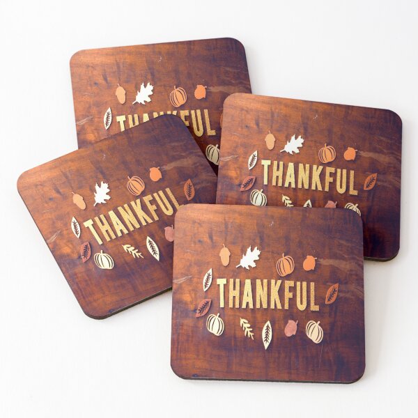 Item preview, Thankful Thanksgiving Fall Leaves Pumpkin designed and sold by mwagie.
