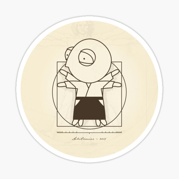 Vitruvian Mel Sticker