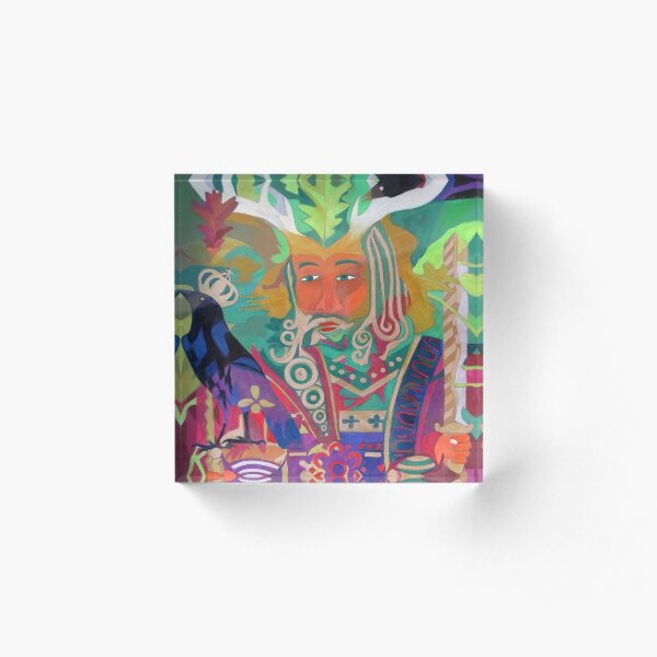 The King of Oaks Acrylic Block