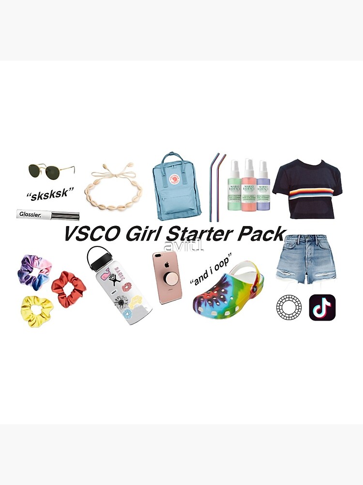 vsco girl starter pack, vsco girl packs by avit1