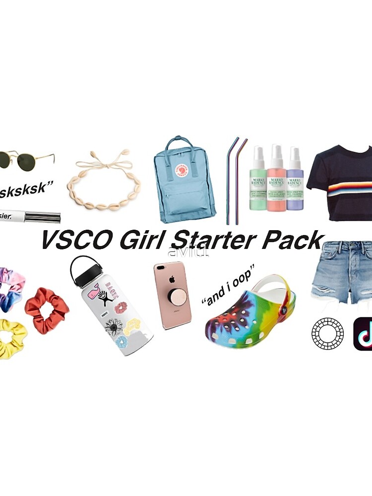 vsco girl starter pack, vsco girl packs by avit1
