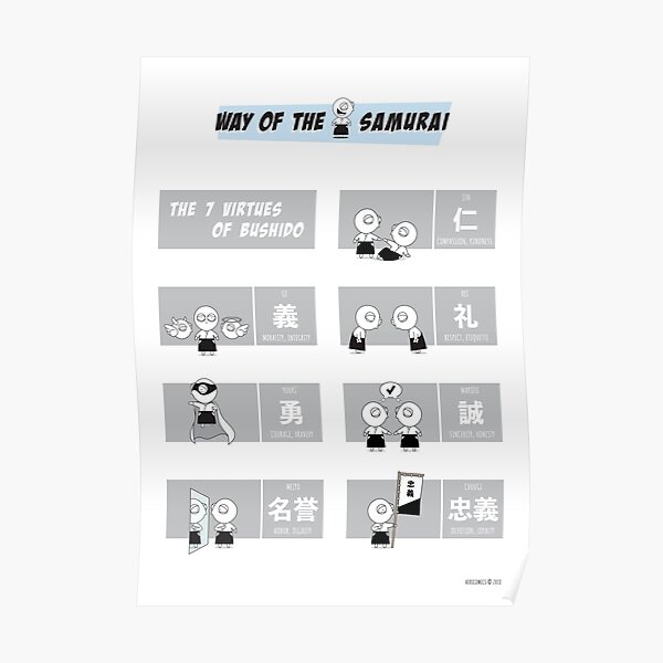 The 7 Virtues of Bushido Poster
