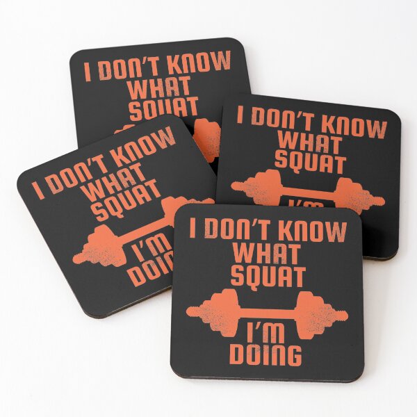 Item preview, I Don't Know Squat I'm Doing Weight Lifting print designed and sold by tronictees.