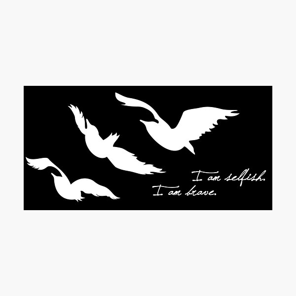 Item preview, Divergent - Selfish & Brave Ravens Tattoo designed and sold by BadCatDesigns.