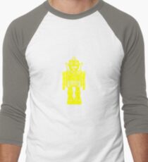 Retro robot geek funny nerd Men's Baseball ¾ T-Shirt