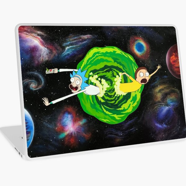 Rick and Morty Galaxy Laptop Skin