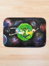 Rick and Morty Galaxy Bath Mat