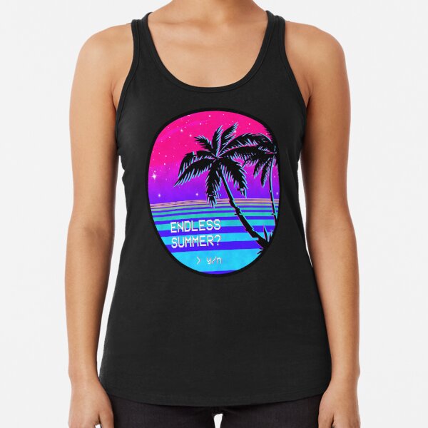 Endless Summer (Vaporwave) Racerback Tank Top