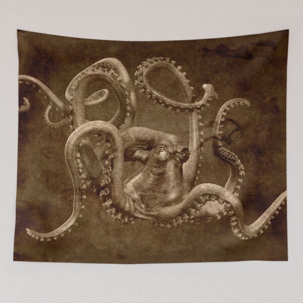 Item preview, The Old Octopus designed and sold by FantasySkyArt.