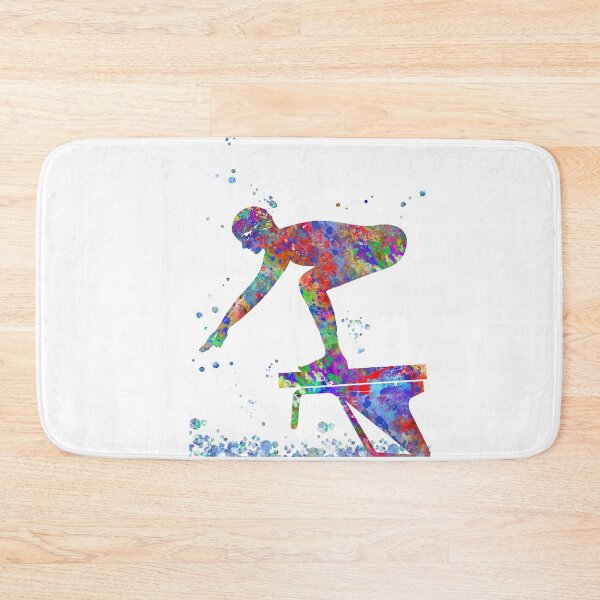 Item preview, Swimmer, athlete, female swimmer designed and sold by Rosaliartbook.