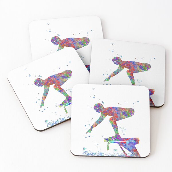 Item preview, Swimmer, athlete, female swimmer designed and sold by Rosaliartbook.