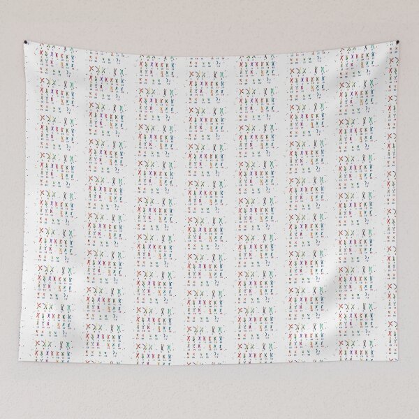 Item preview, Male chromosome, watercolor karyotype, medical art designed and sold by Rosaliartbook.