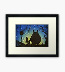 Small Spirits (Totoro) Framed Print