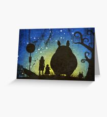 Small Spirits (Totoro) Greeting Card