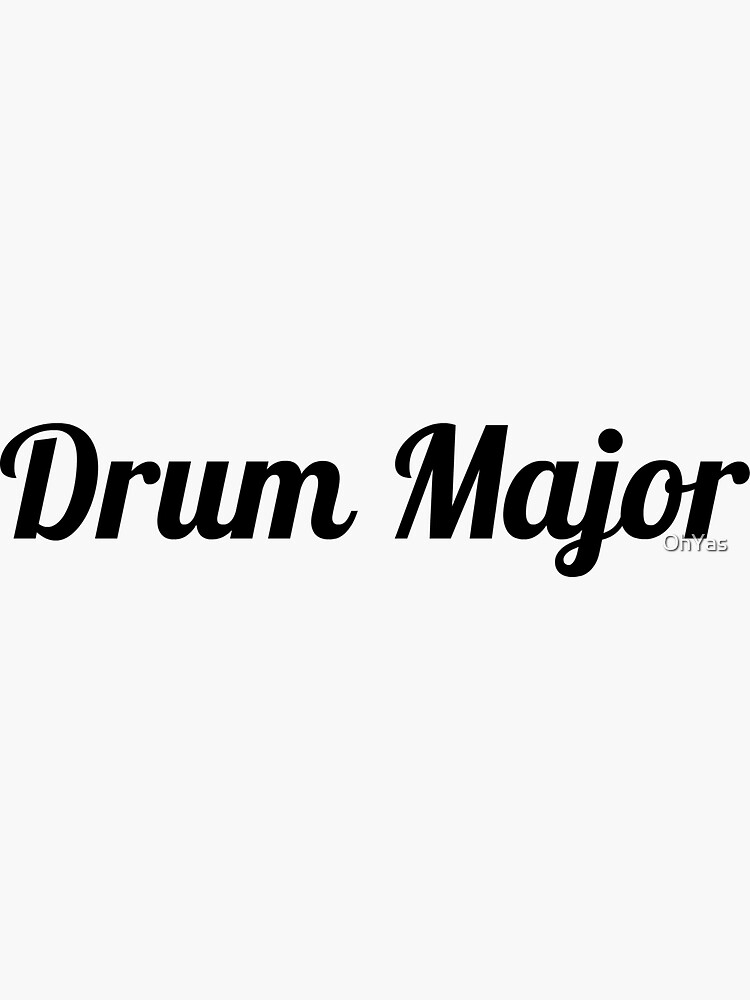 "drum major" Sticker for Sale by OhYas Redbubble