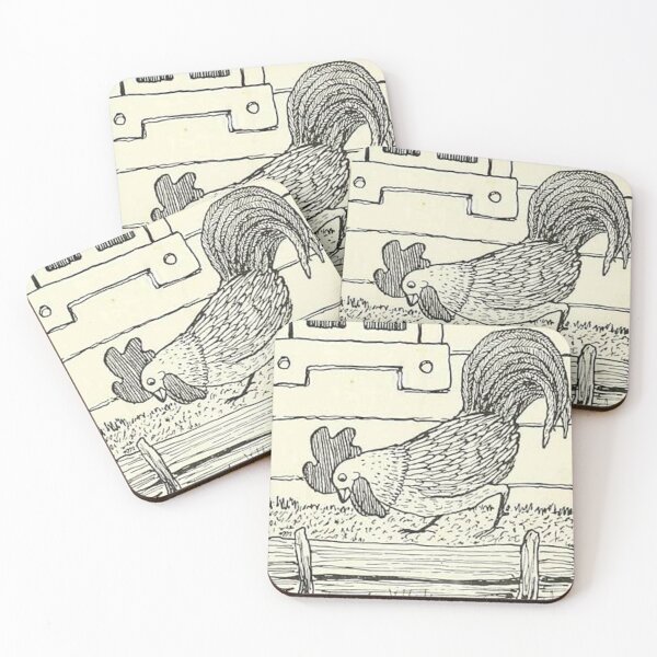 Item preview, The Pecking Rooster by Valery Carrick designed and sold by johndhalsted.