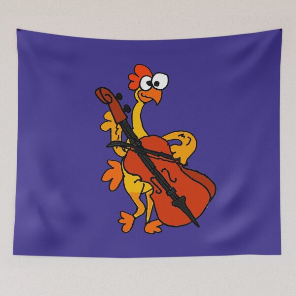 Item preview, Funny Rubber Chicken Playing Cello designed and sold by Nature's Fancy.