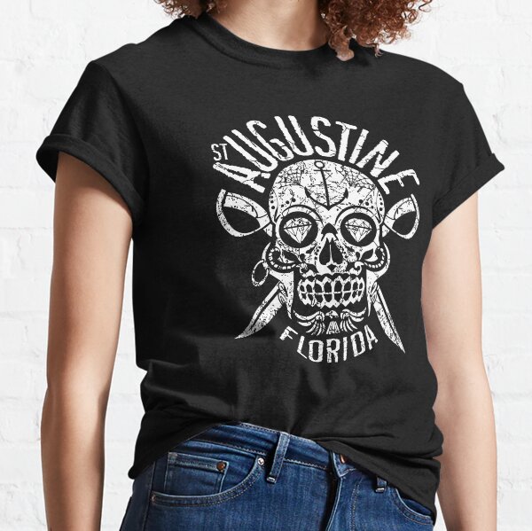 Item preview, St. Augustine Florida, Sugar Skull and Daggers, Halloween Pirate designed and sold by ArtByBollwitt.
