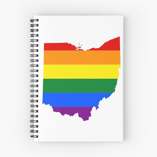 Item preview, LGBT Flag Map of Ohio  designed and sold by abbeyz71.