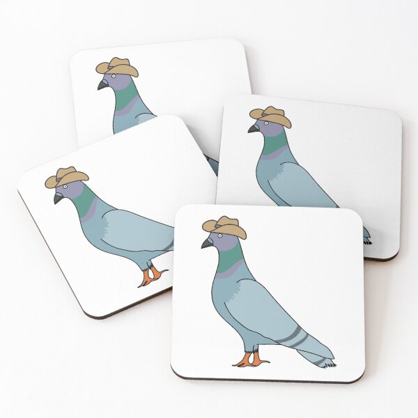 Item preview, pigeon with a cowboy hat designed and sold by graphicjoy ..