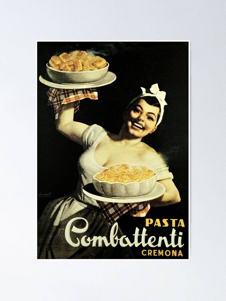"Vintage Pasta Poster Italy" Poster for Sale by mindydidit Redbubble