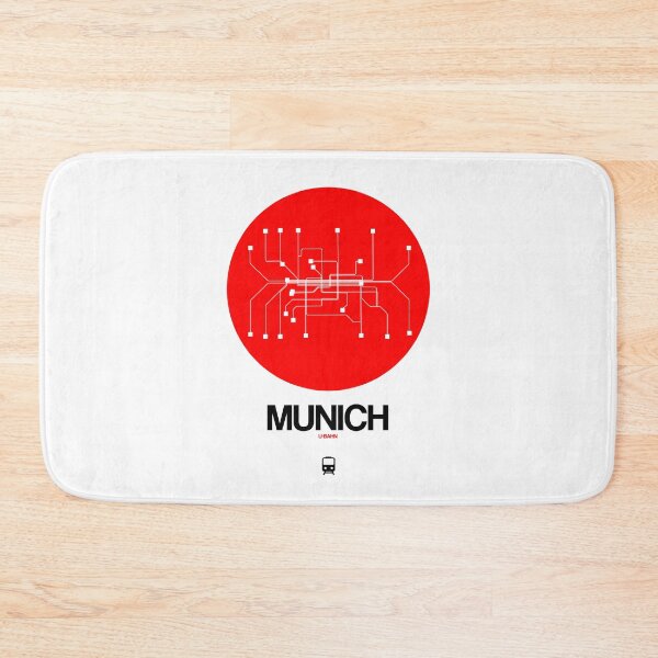 Item preview, Munich Red Subway Map designed and sold by Irina March.
