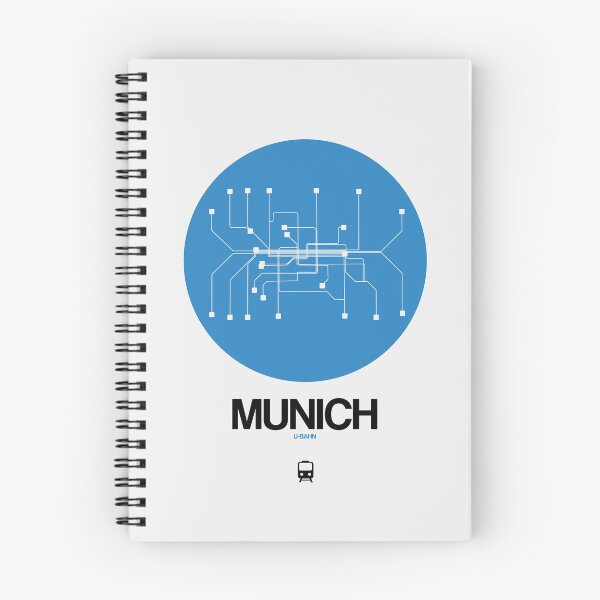 Item preview, Munich Blue Subway Map designed and sold by Irina March.