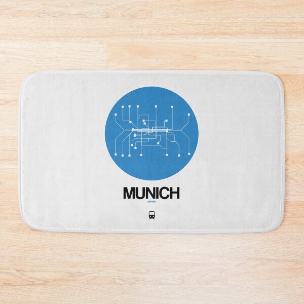 Item preview, Munich Blue Subway Map designed and sold by Irina March.