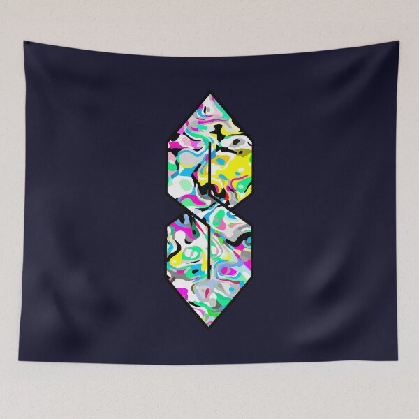 Item preview, The Cool S | Abstract Colorful Camouflage Pattern designed and sold by Dator.
