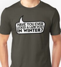 Lamp Post in Winter Unisex T-Shirt