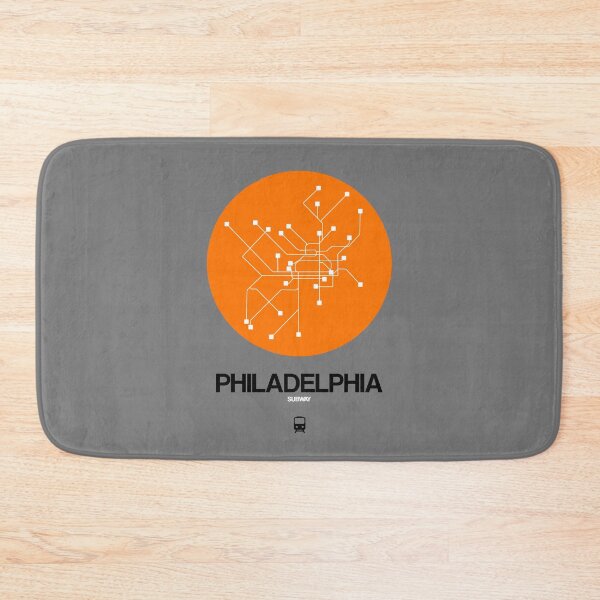 Item preview, Philadelphia Orange Subway Map designed and sold by Irina March.