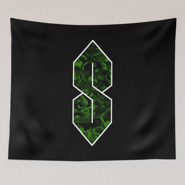 Item preview, The Radical S | Green Jungle Camouflage designed and sold by Dator.
