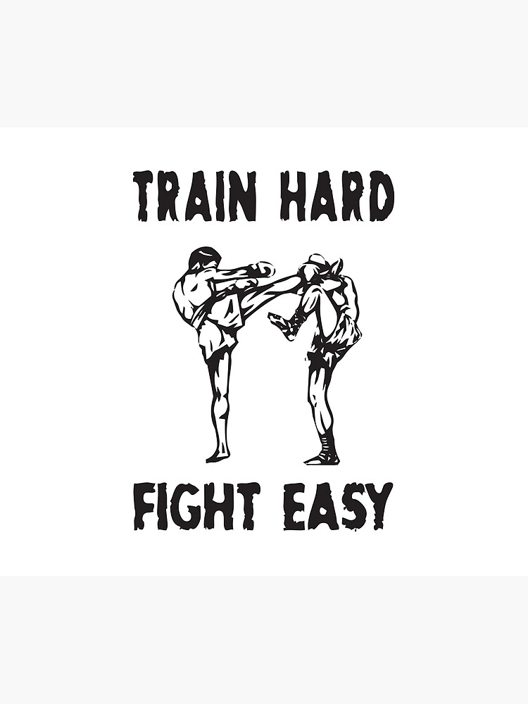 Train Hard Fight Easy Shower Curtain By Jackmasters Redbubble