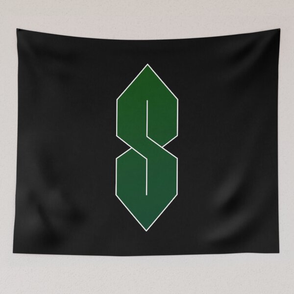Item preview, The Chain S | Green Geometrical Capital Letter Symbol designed and sold by Dator.
